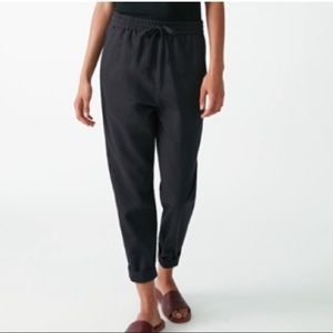 COS relaxed fit linen blend drawstring pant